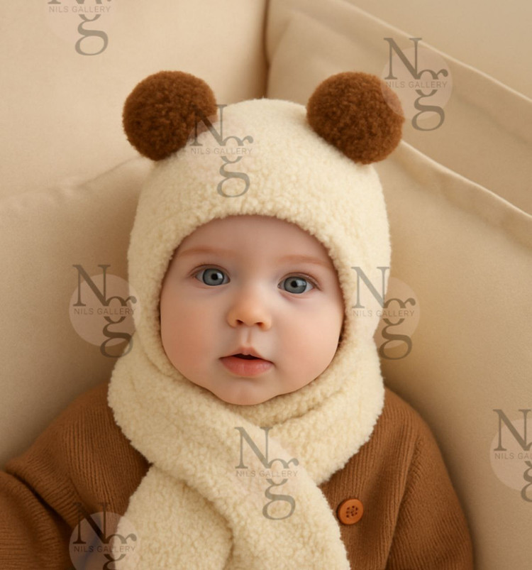 شال و کلاه دو پوم کد۳۰۳۳